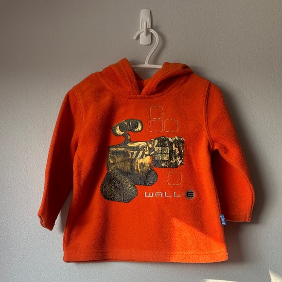 Orange Fleece WALL-E Hoodie - Picture 1 of 2